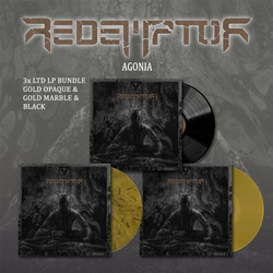 REDEMPTOR - Agonia 3x LP BUNDLE (GOLD OPAQUE + GOLD MARBLE + BLACK)